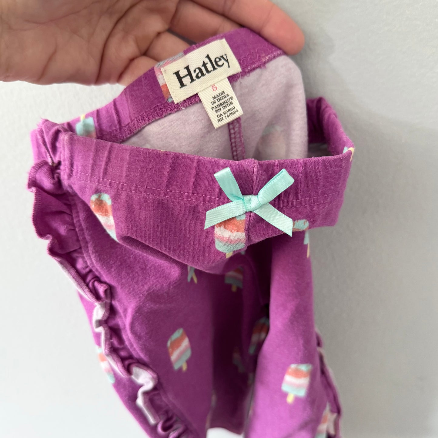 Hatley / Purple x popsicle short leggings / 5Y