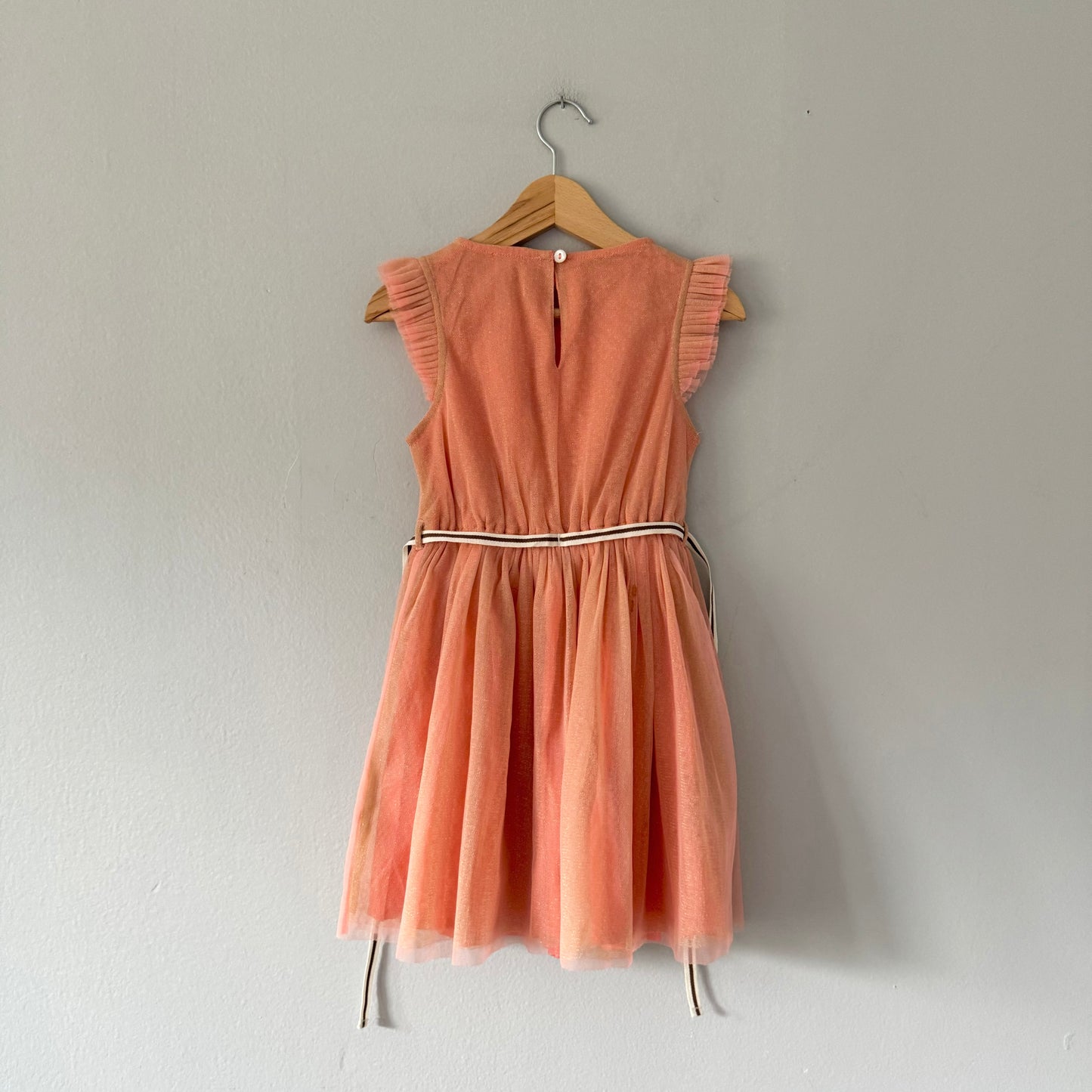 I Love Gorgeous / Orange x golden tank dress / 4-5Y