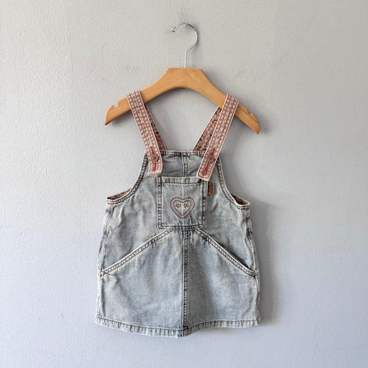 Souris mini / Denim overall skirt / 2-3Y
