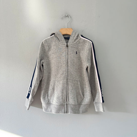Polo Ralph Lauren	/ Light grey zip up hoodie / 6Y