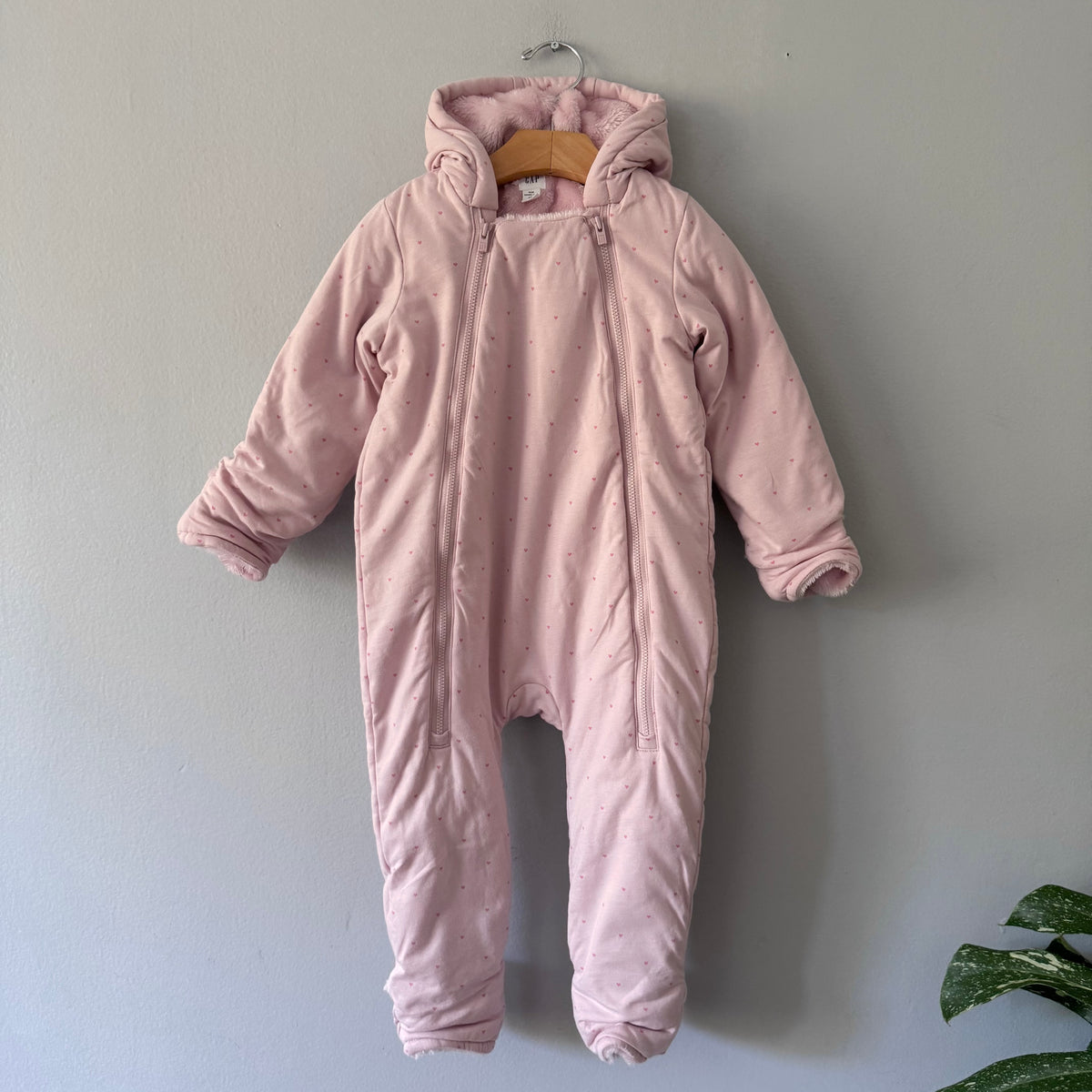 Gap / Pink x sherpa suit / 18-24M