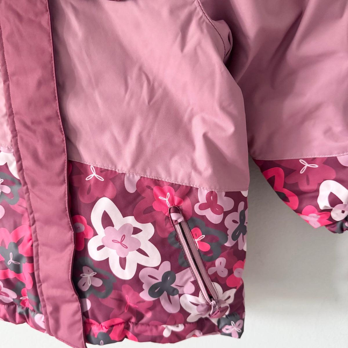 Joua / Purple floral snow jacket / 4Y - New