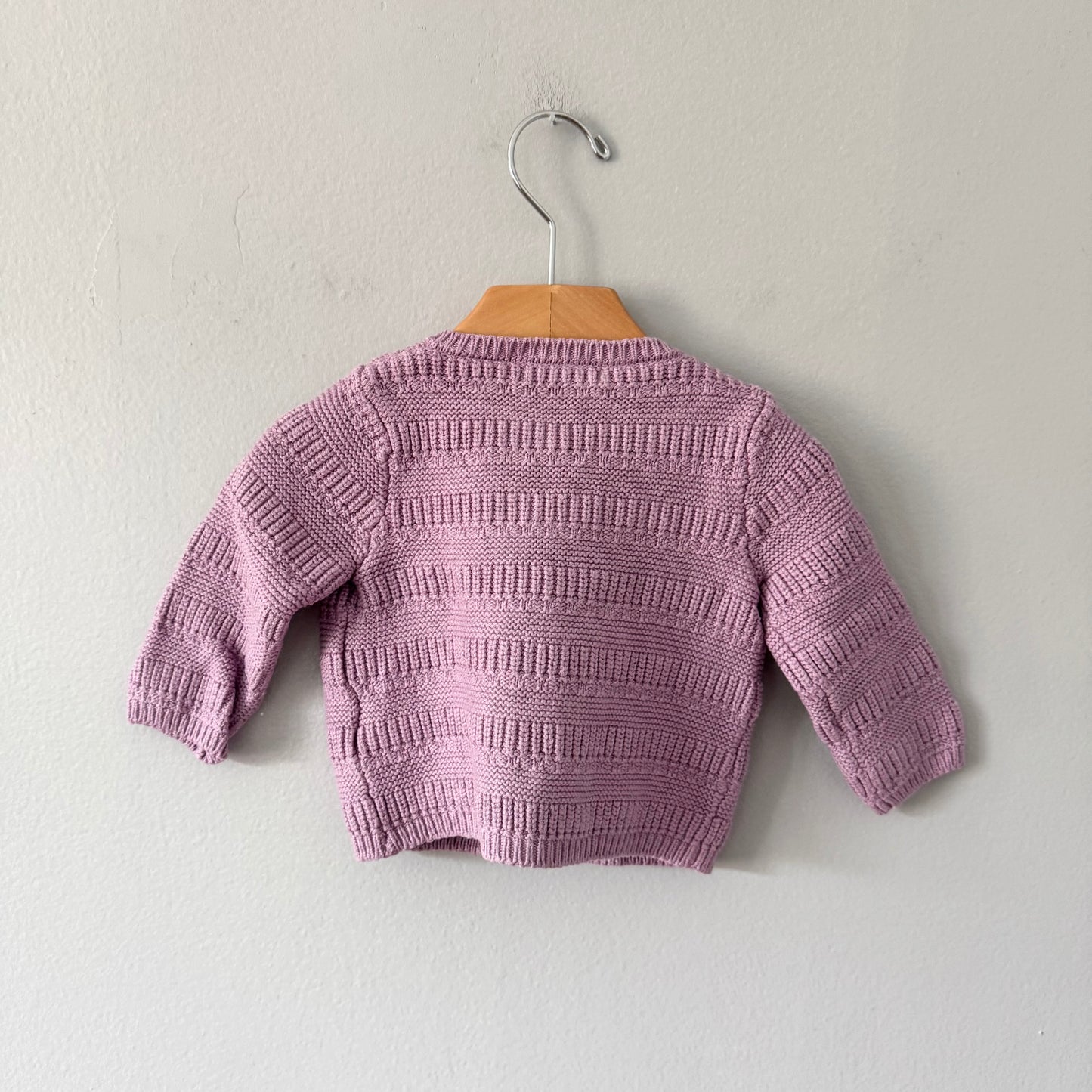Mon premier major / Purple cardigan / 6M