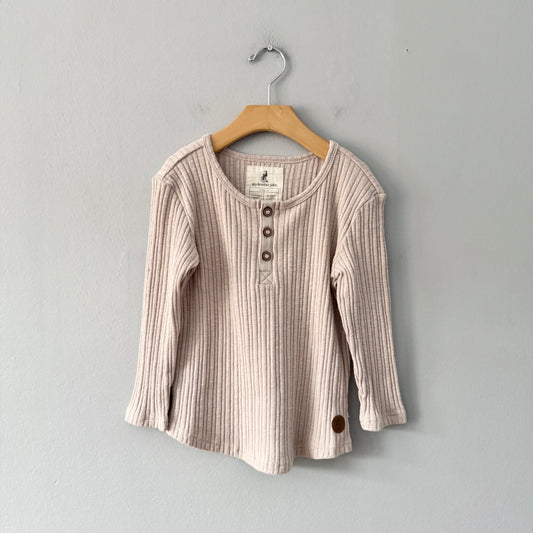 My Brother John / Beige ribbed knit / 6Y