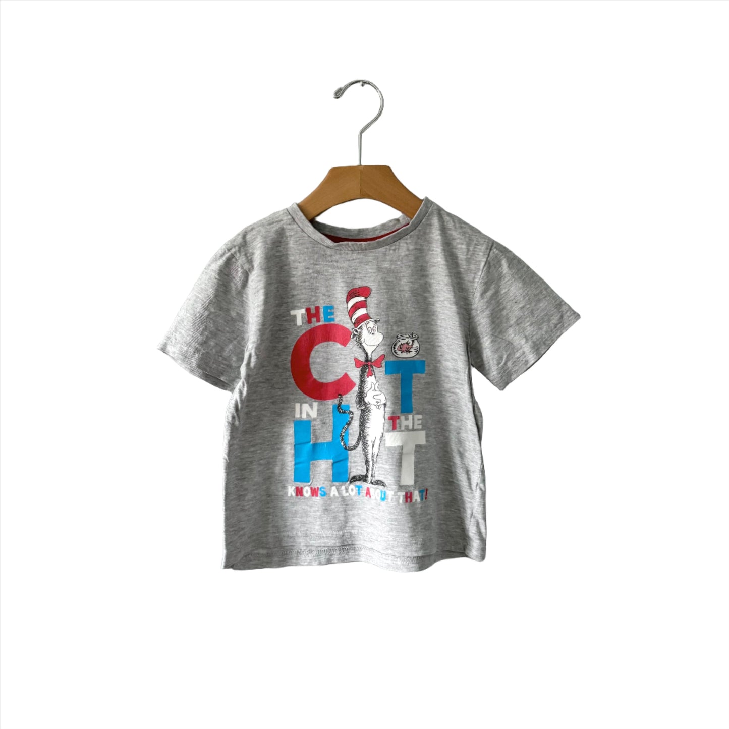 Dr. Seuss / Light grey T-shirt / 2-3Y