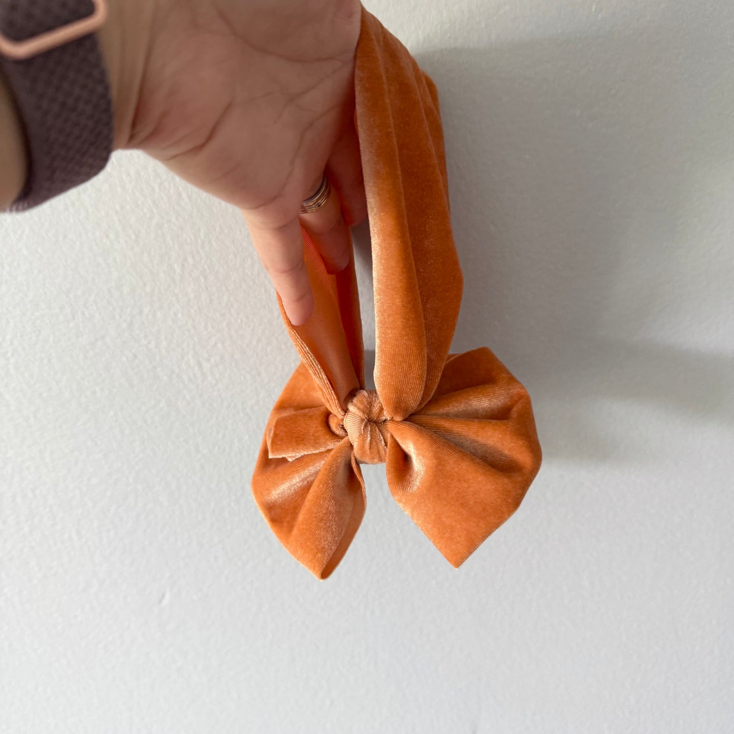 No brand / Velour orange head band / 3-9M