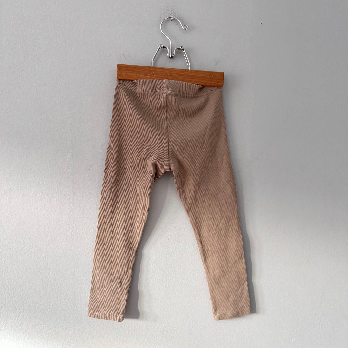 Next / Brown ribbed leggings / 4-5Y