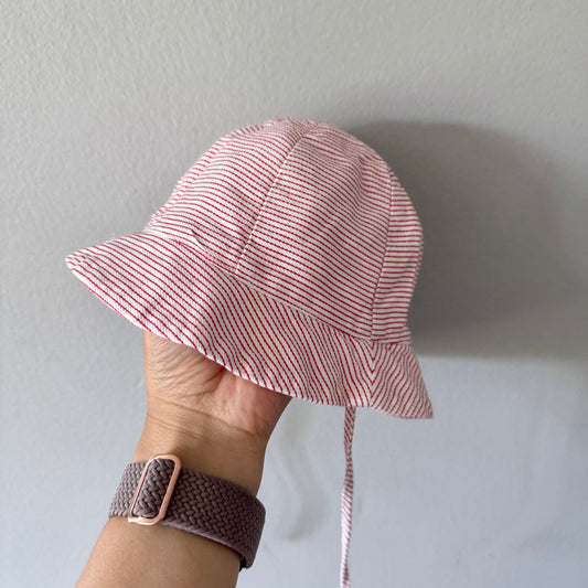 Jacadi / White x red sun hat / 12M