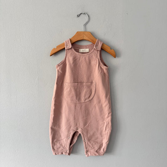Pehr / Smokey pink overalls / 3-6M