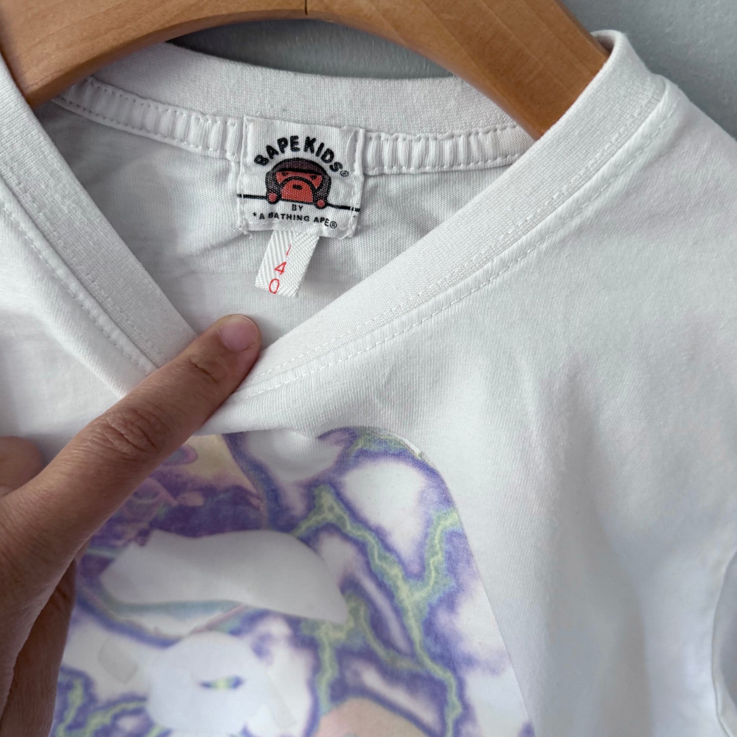 Bape Kids / White T-shirt / 140cm(8Y)