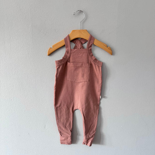 Jax & Lennon / Brown bamboo overalls / 0-6M