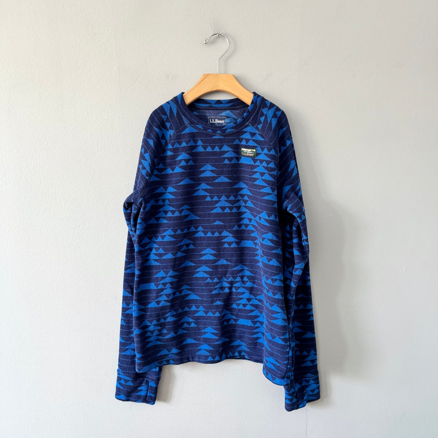 LL Bean / Pull en molleton bleu marine / 14-16 ans