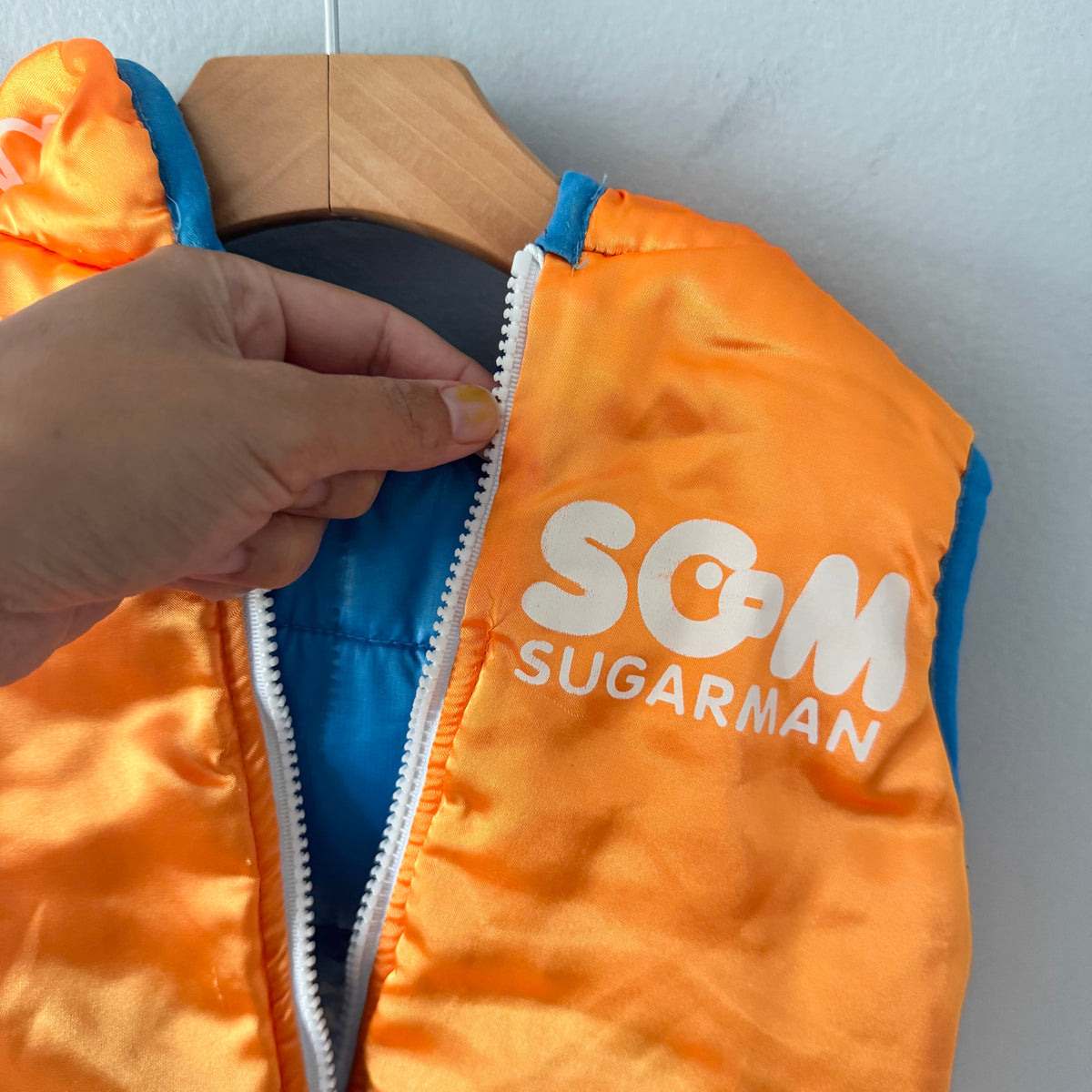 Sugarman / Blue puffer vest / 1Y