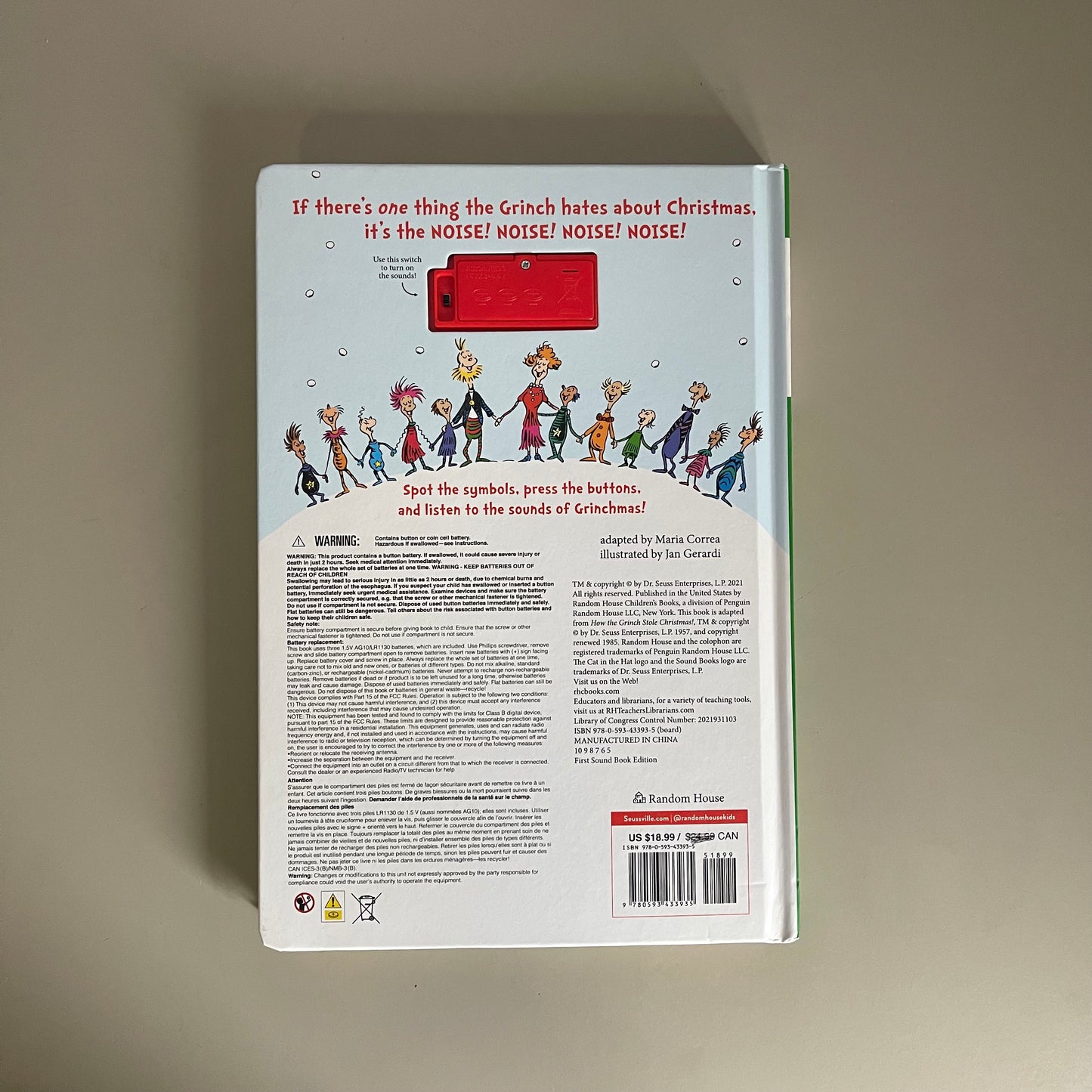 Dr.Seuss's The Sounds of Grinchmas (Sound Book)