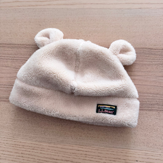LL Bean / White sherpa hat / 2-4T