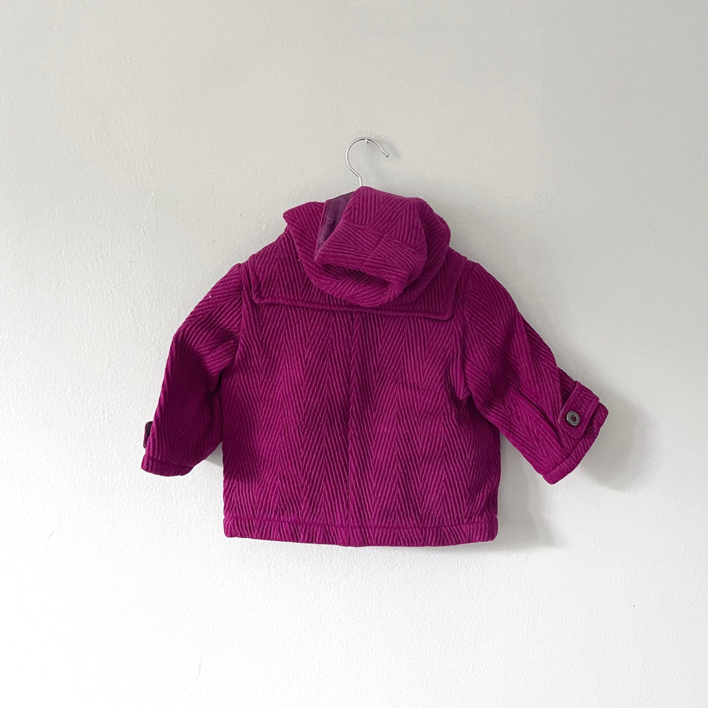 Burberry / Purple duffle coat / 6M