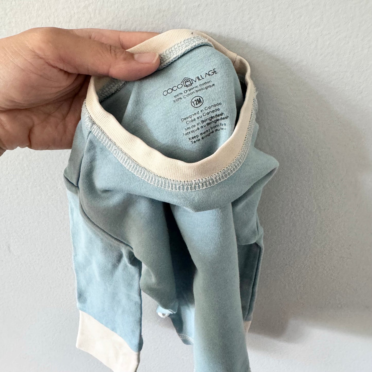 Coco Village / Blue long sleeve set / 12M