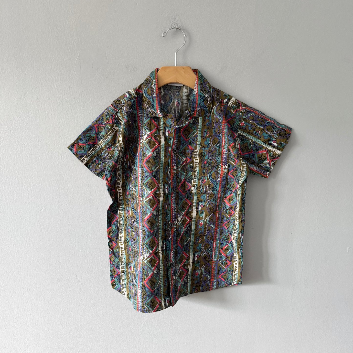 Vintage / Brown red shirt / 6-7Y