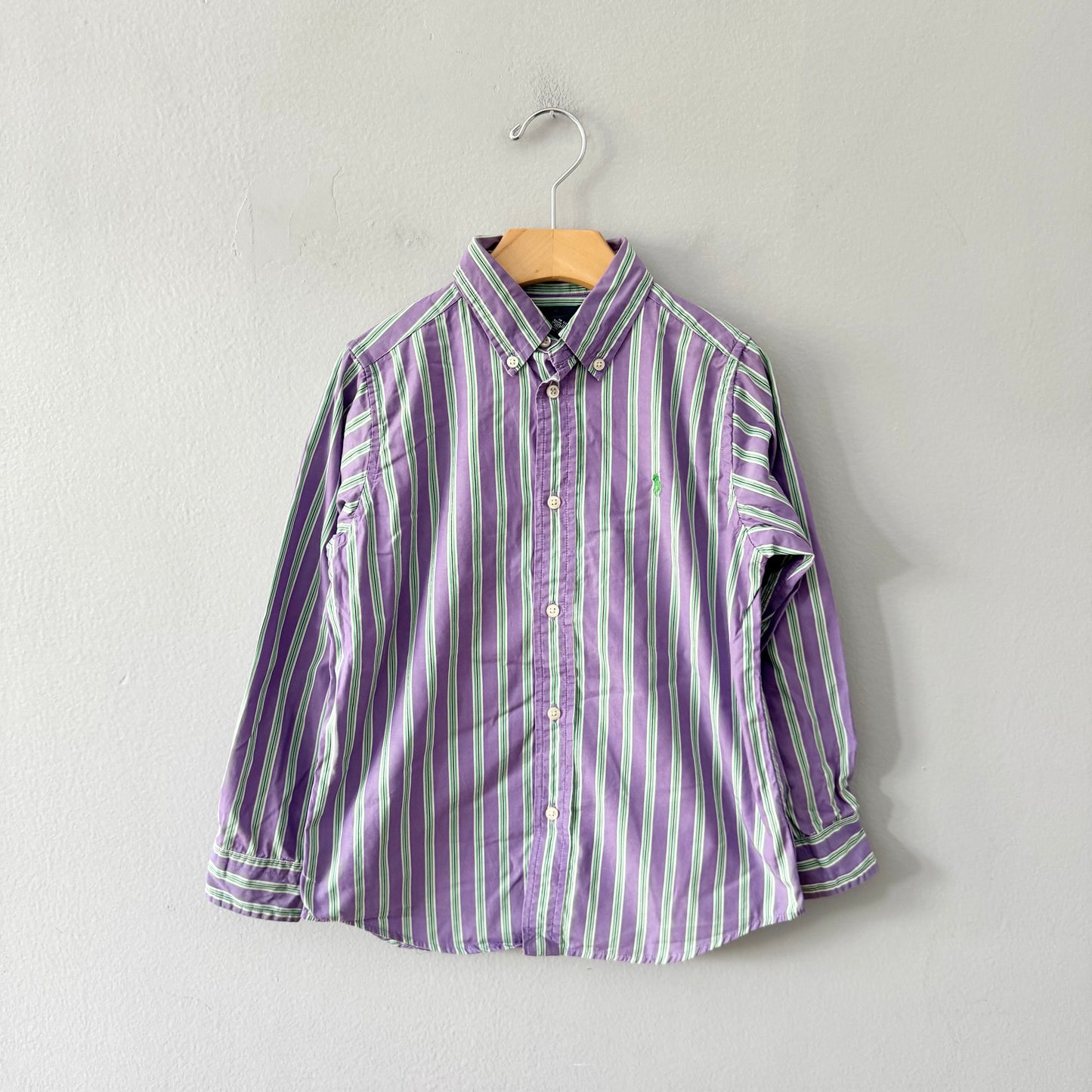 Polo Ralph Lauren / Purple stripe shirt / 6Y