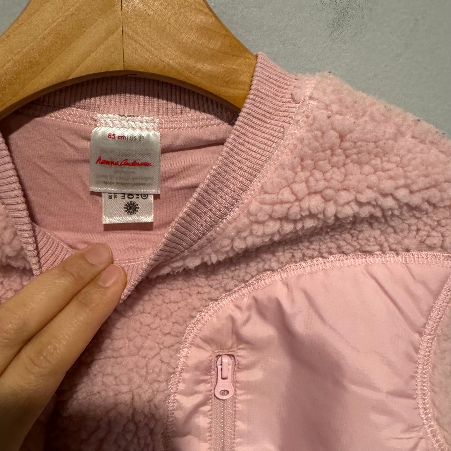 Hanna Andersson	/ Pink sherpa pullover / 2T
