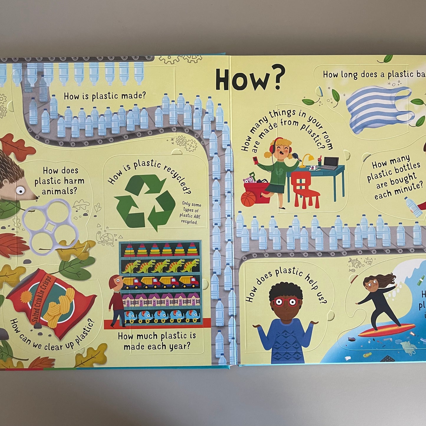 [Brand New] Usborne Lift-the-flap: Questions and Answers - about Plastic