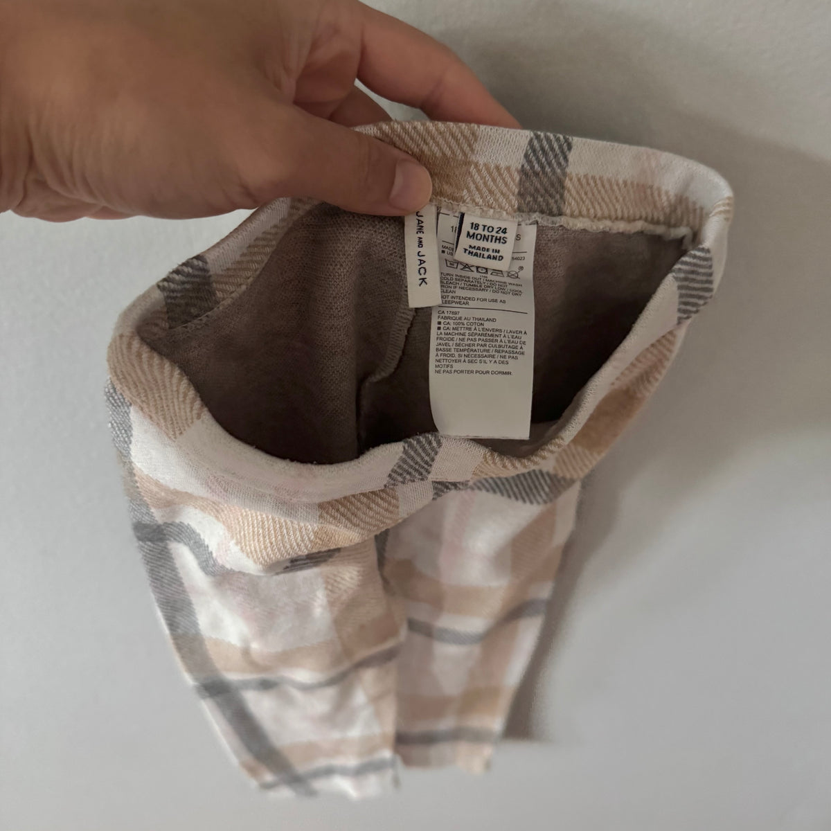 Janie & Jack / Plaid leggings / 18-24M
