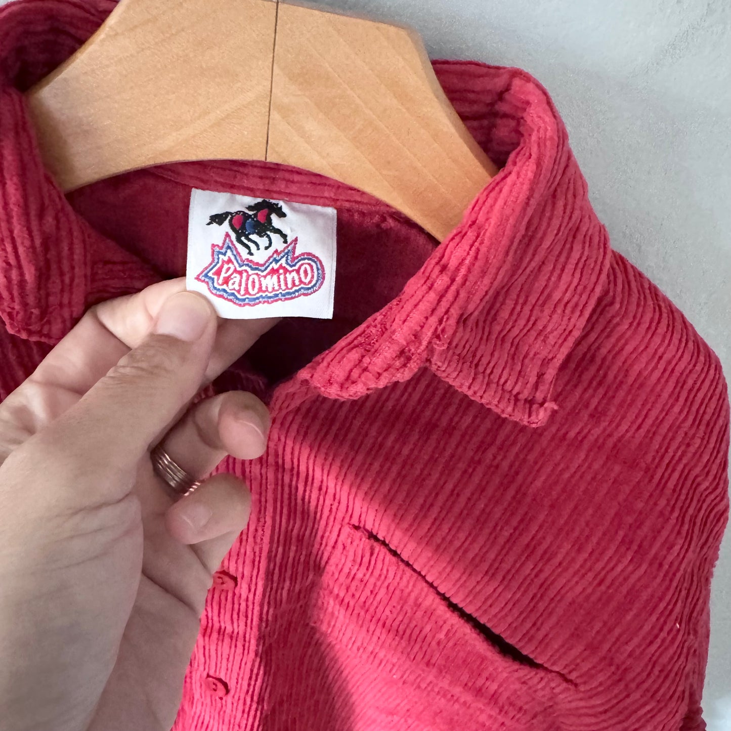 Vintage Palomilo / Red corduroy shirt / 6-7Y