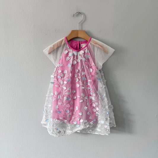 Hatley / Sheer pink dress / 18-24M
