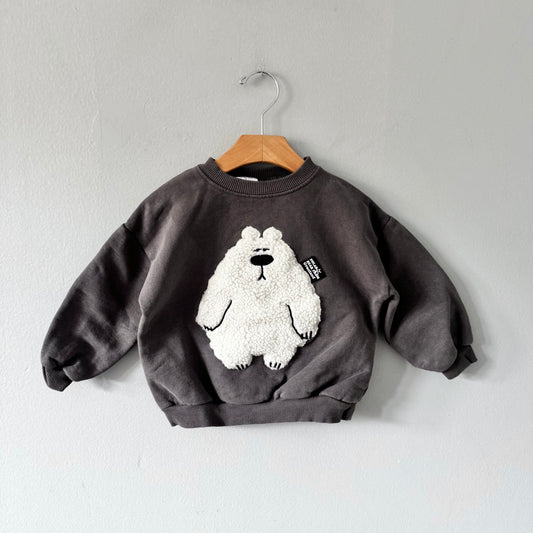 Zara / Grey x Polarbear sweatshirt / 4Y
