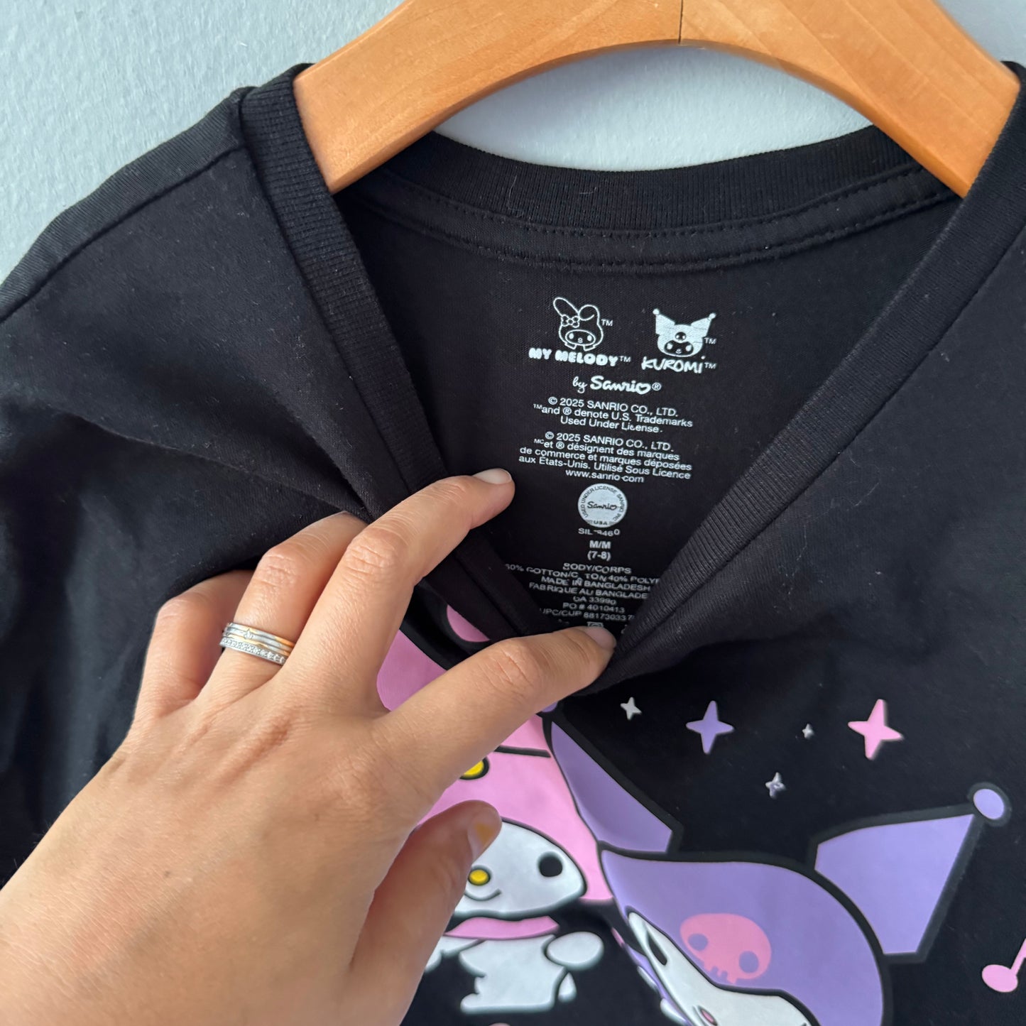 Sanrio / Kuromi x My Melody T-shirt / 7-8Y