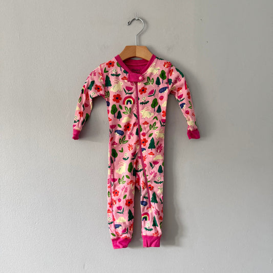 Hatley / Pink x bunny romper / 3-6M
