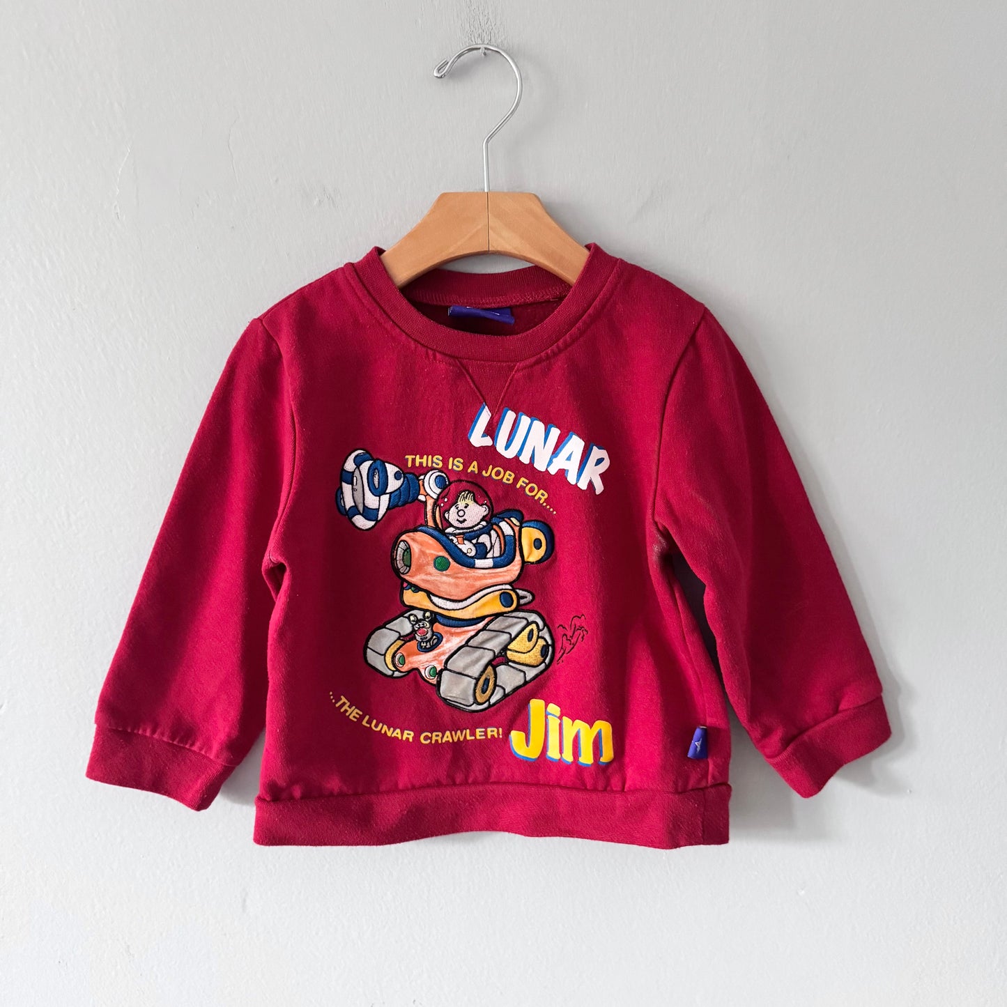 Vintage Lunar Jim / Red sweatshirt / 3Y
