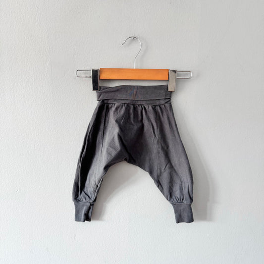 Mini mioche / Dark grey harem pants / 3-6M