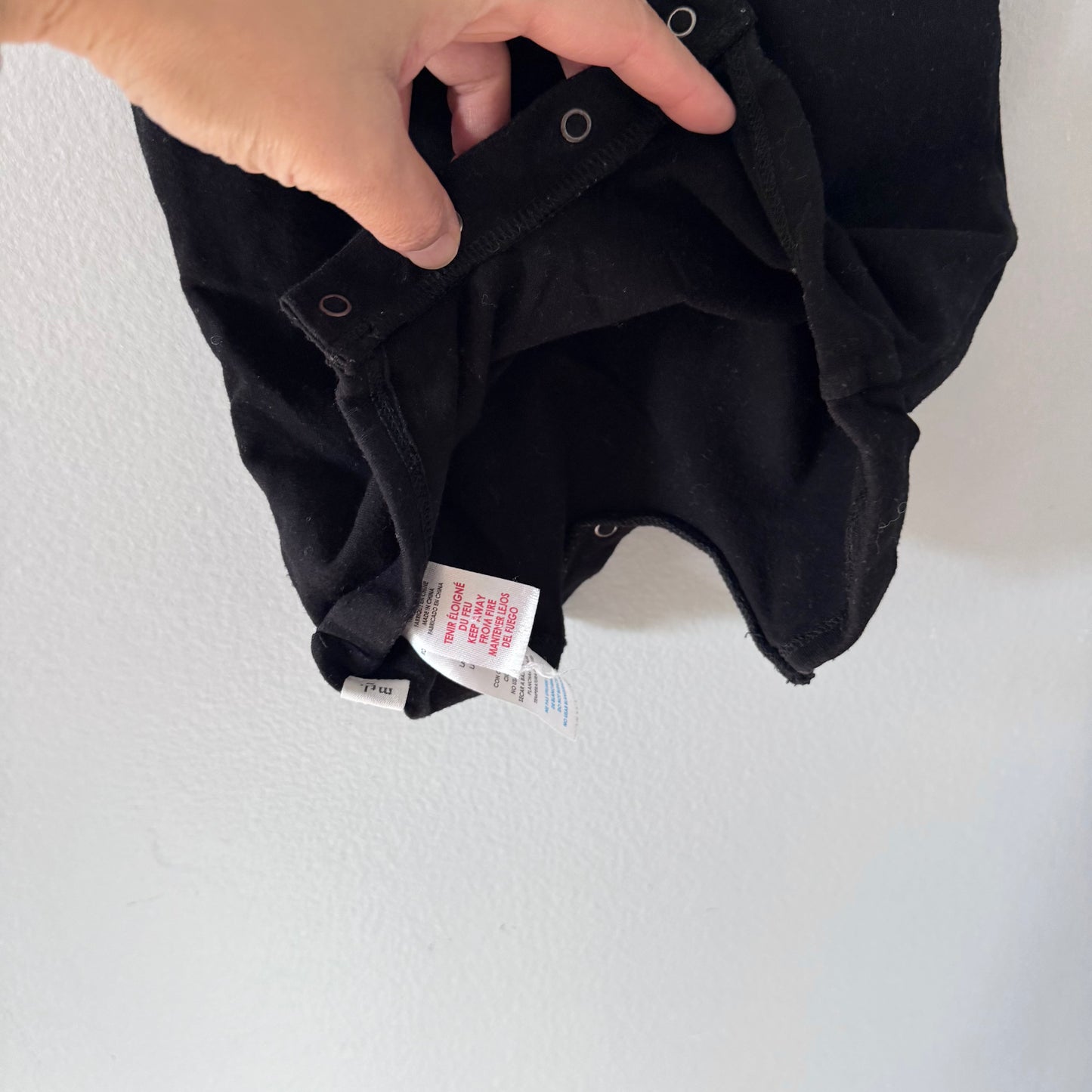 Miles the label / Black short sleeve romper / 3M