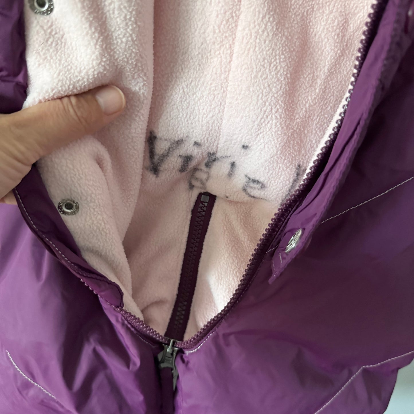 Roots / Purple snow bunting suit / L(12-18M)