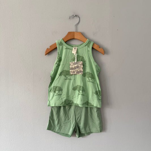 Kate Quinn / Bamboo tank x shorts set / 18-24M - New with tag
