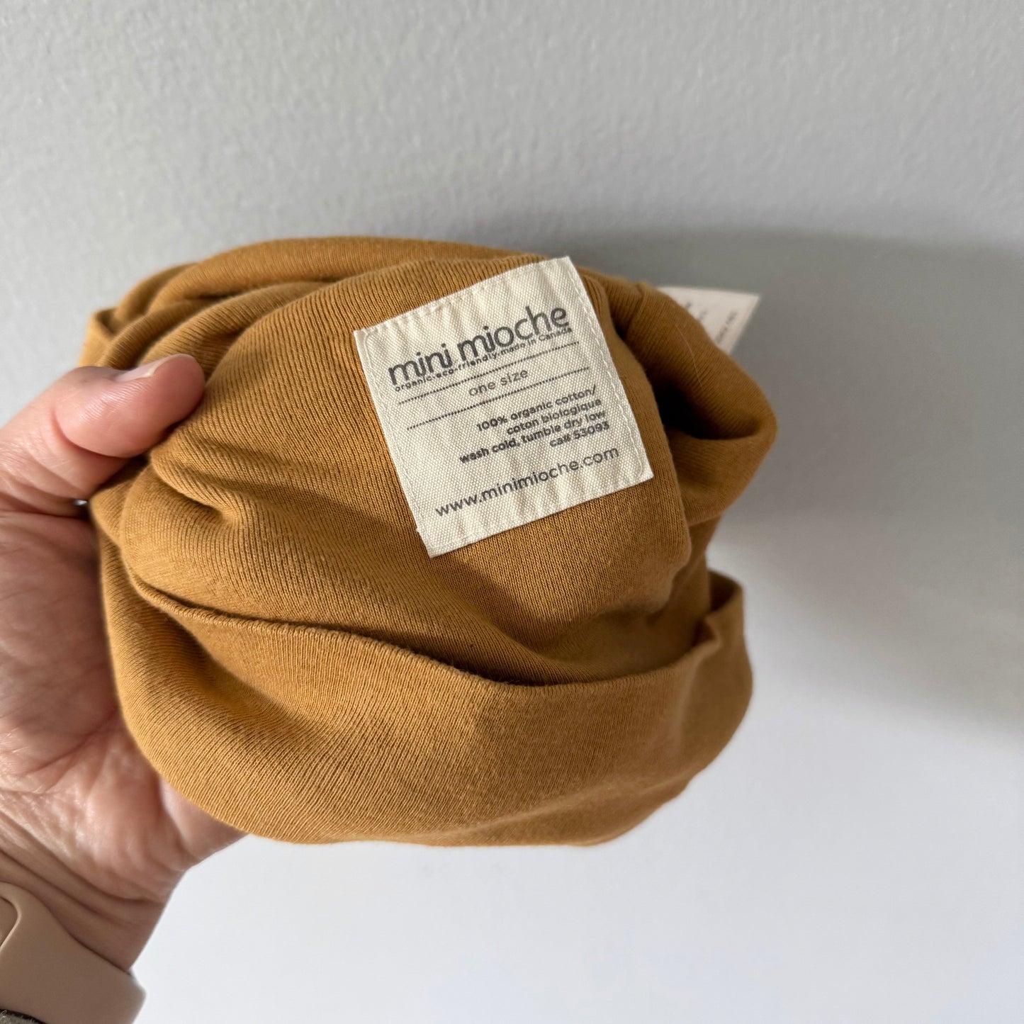 Mini mioche / Mustard beanie / Adult one size