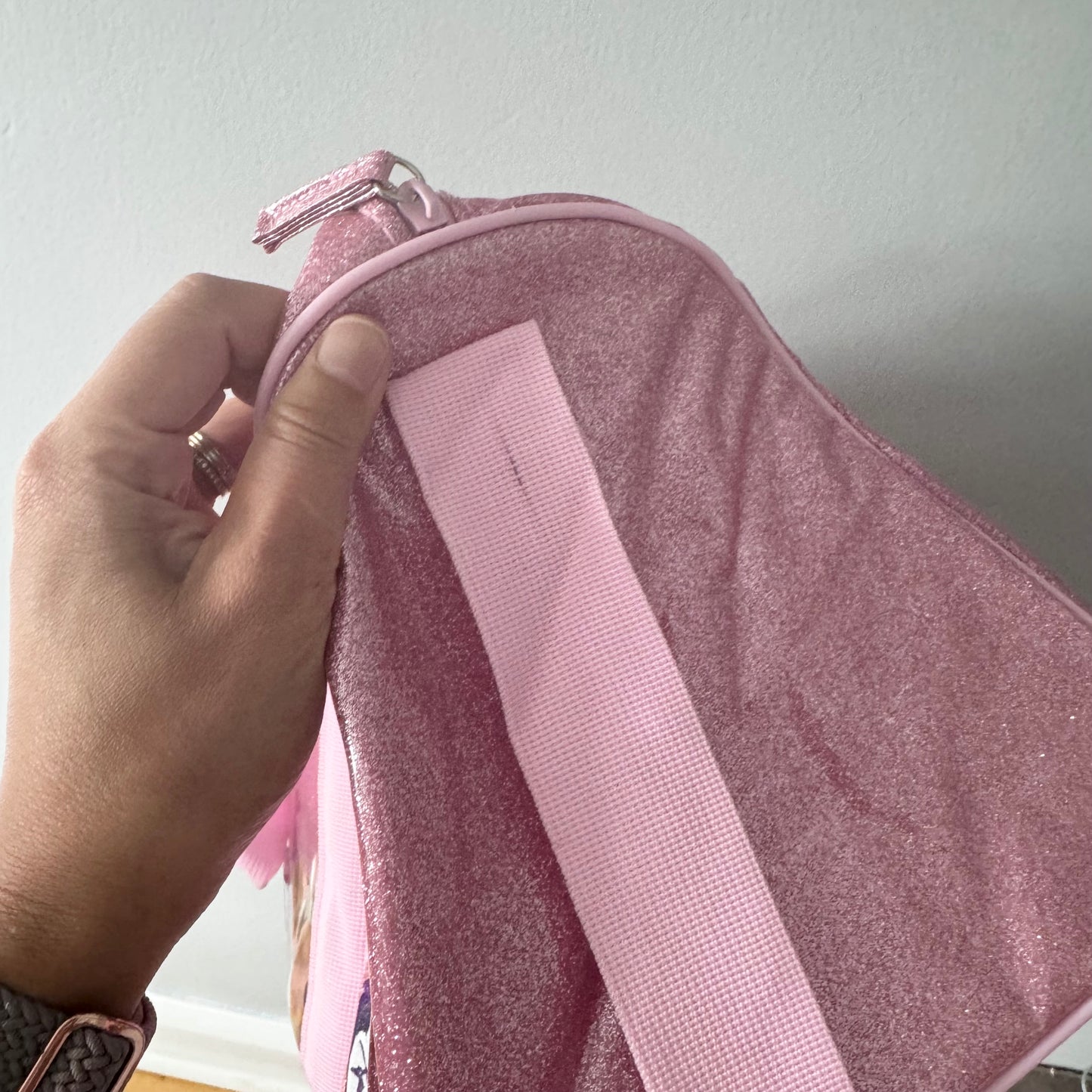 Disney Store / Minnie pink glitter bag