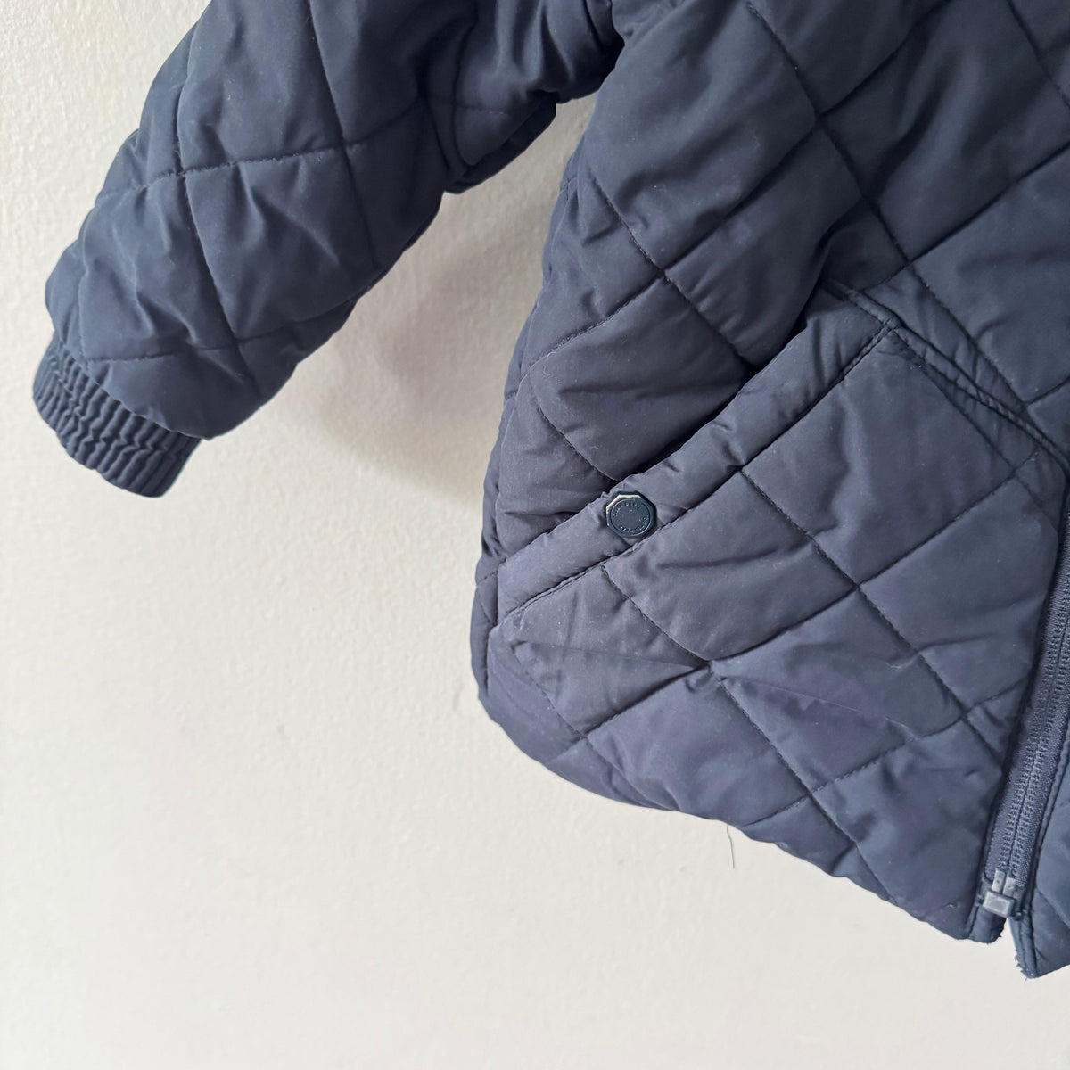 Zara / Navy fleece lined jacket / 2-3Y
