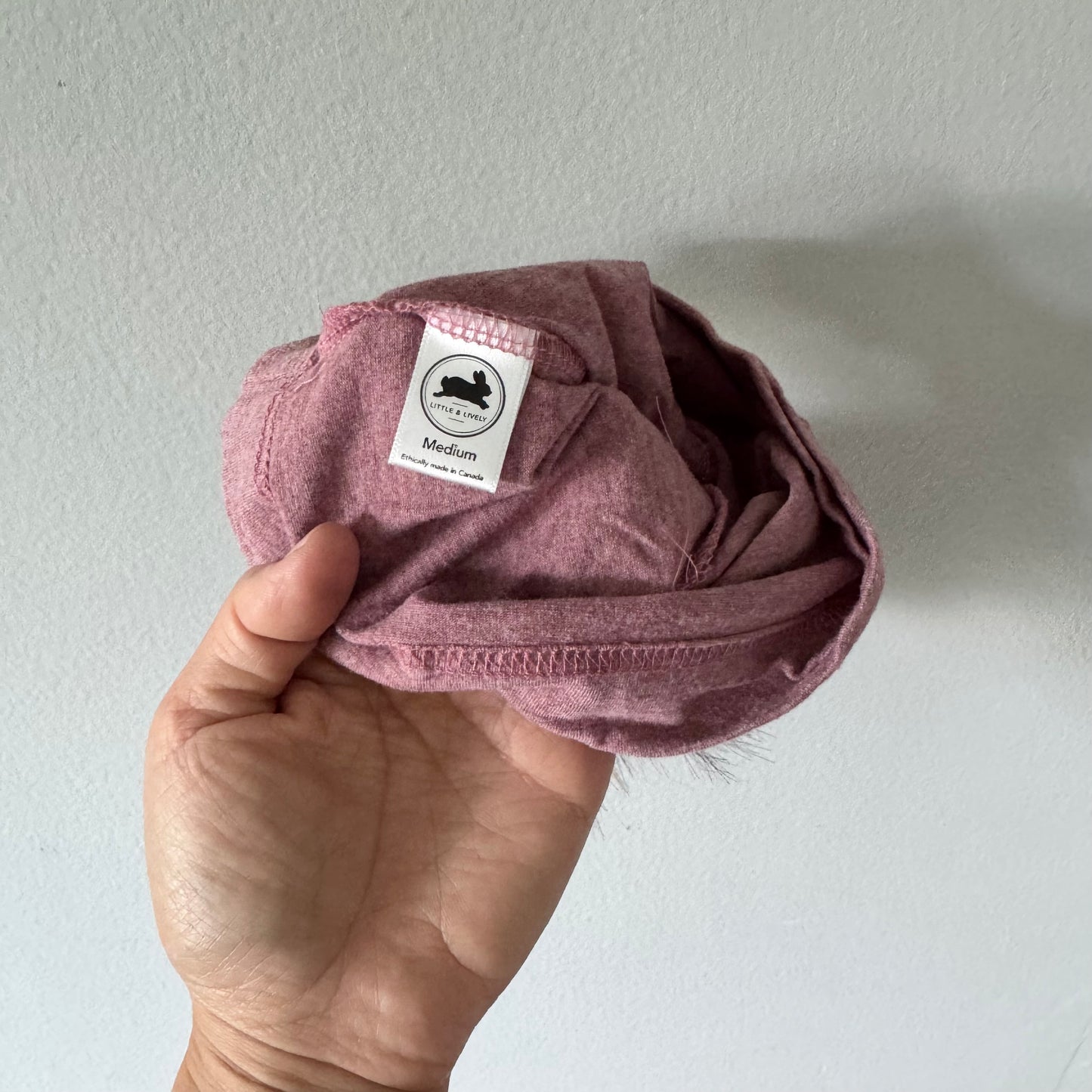 Little & Lively / Pink pompom beanie / M(12-24M)