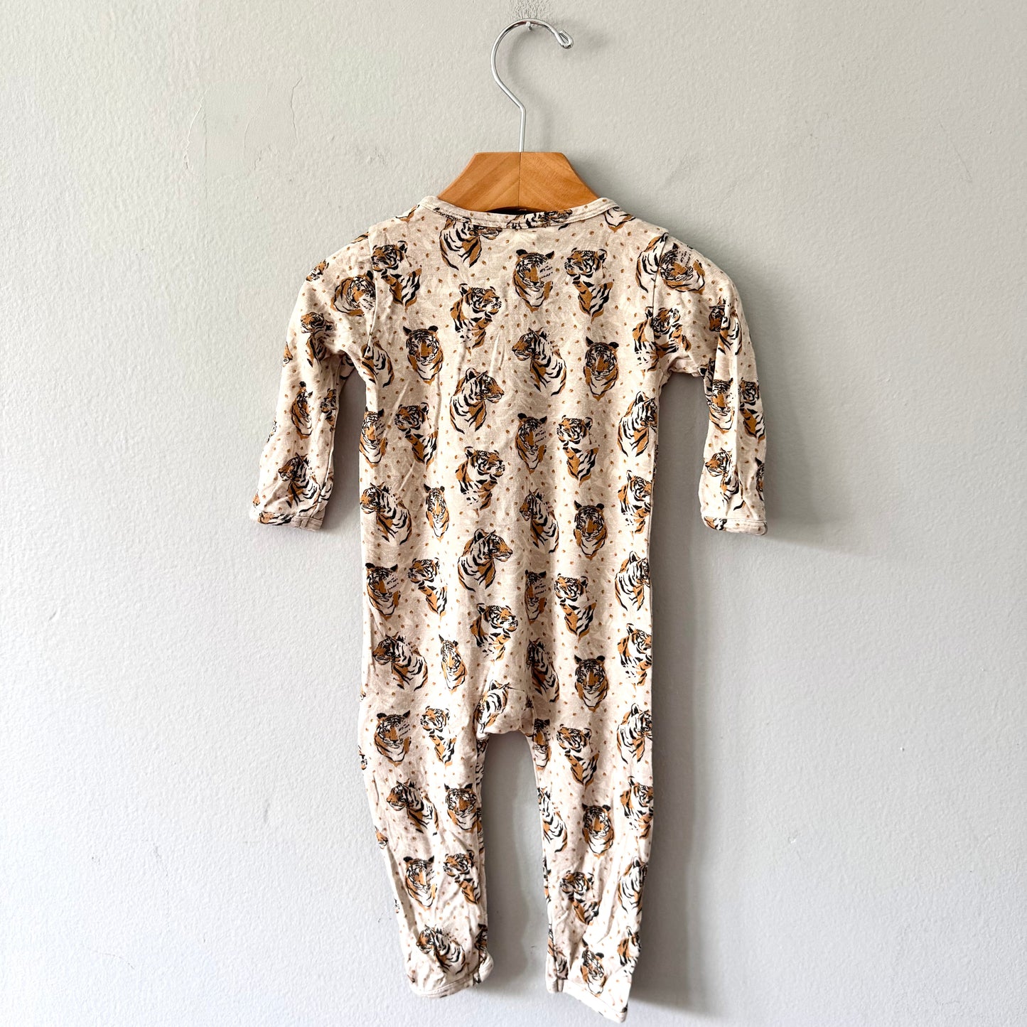 Larkspur /Bamboo tiger romper / 6-12M