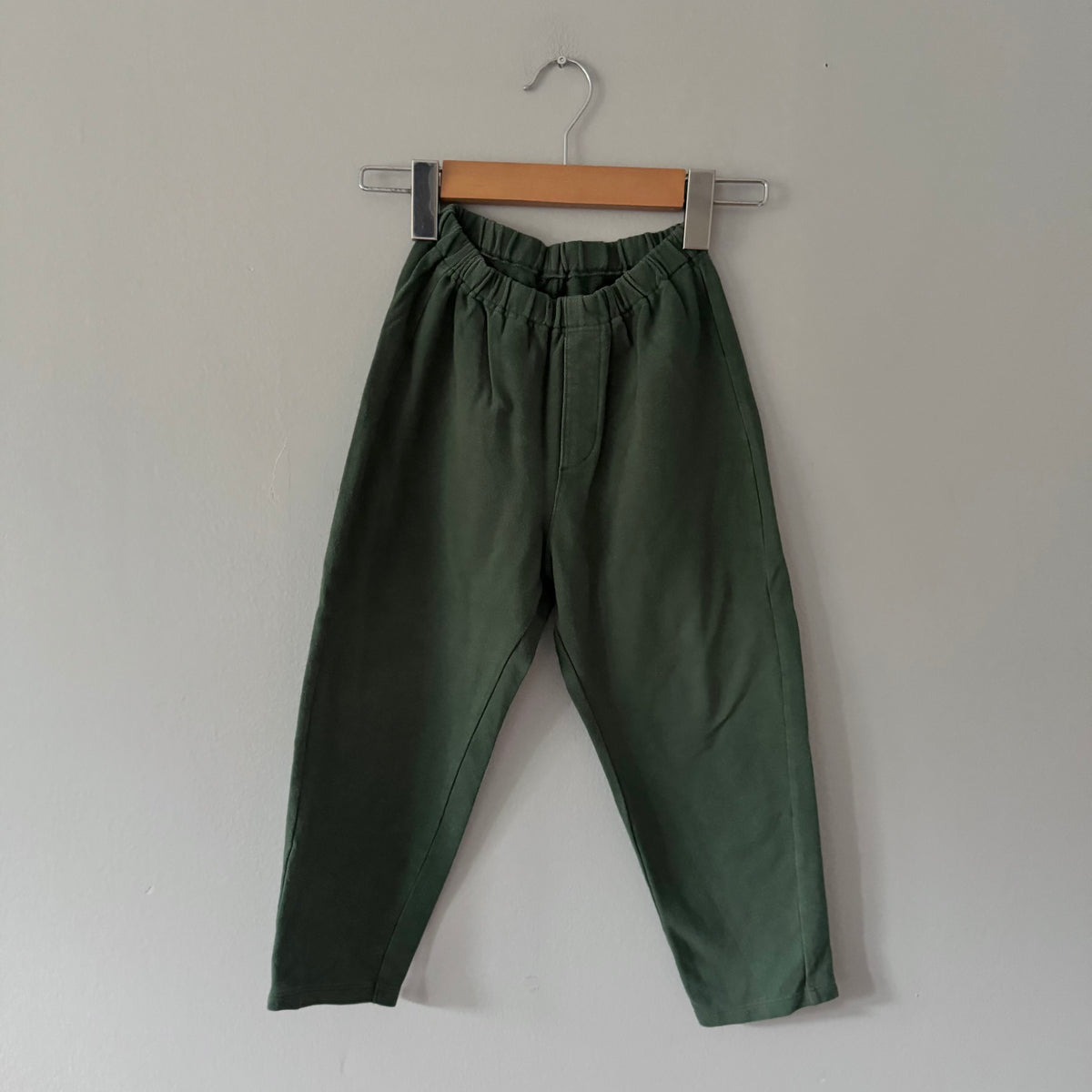 Uniqlo / Green soft pants / 3-4Y