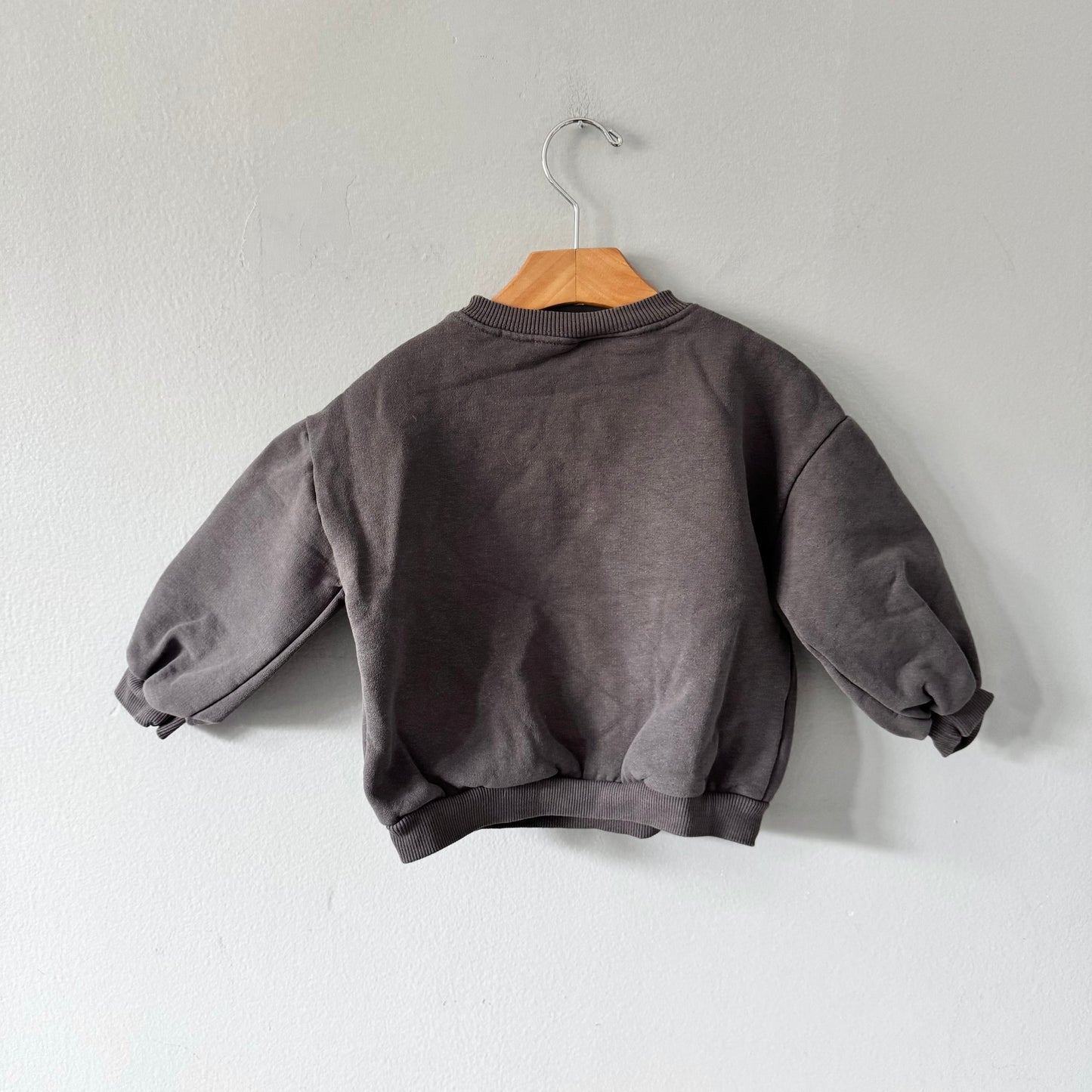 Zara / Sweat-shirt gris x Polarbear / 4 ans