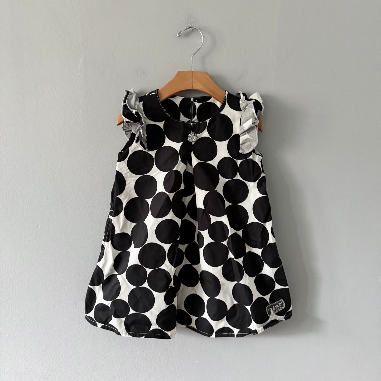 No brand / Black x white dress / 3Y