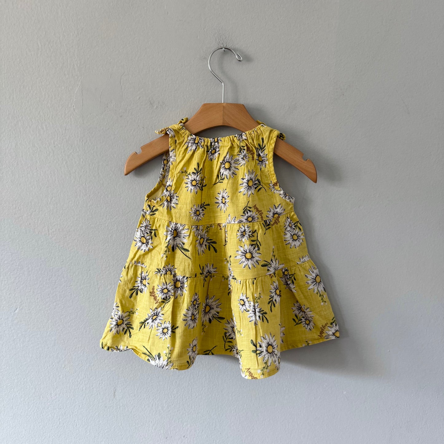 No brand / Yellow cami dress - flower / 18-24M