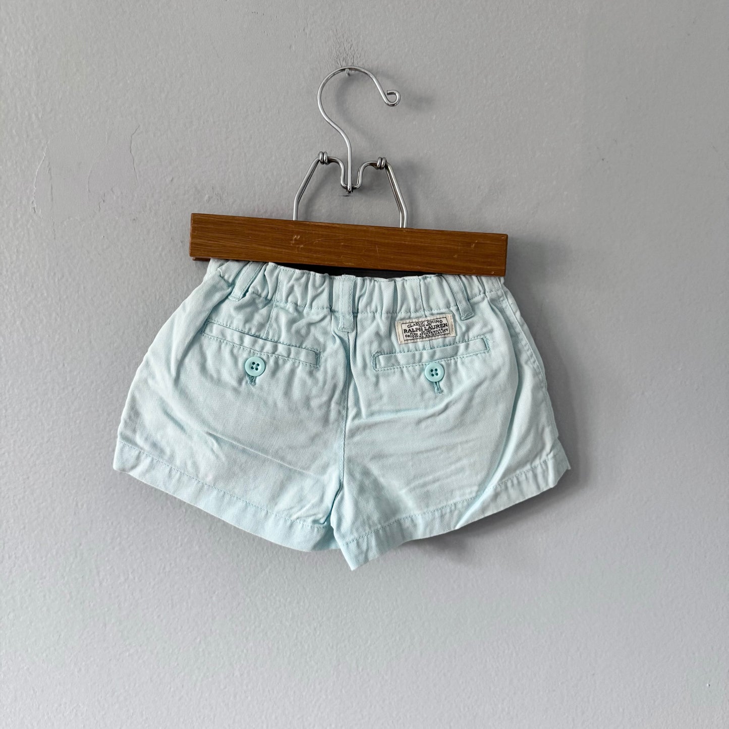 Polo Ralph Lauren / Short bleu clair / 4A - Rapiécé