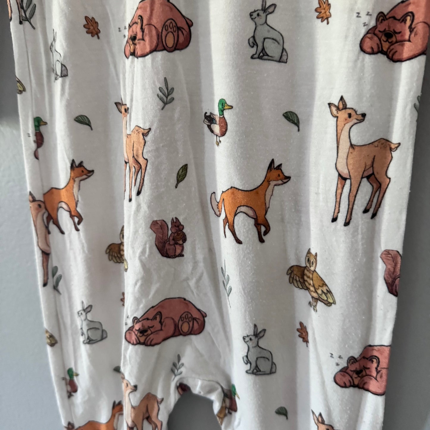 Ry & Pen / White x animal romper / 18-24M - Mended