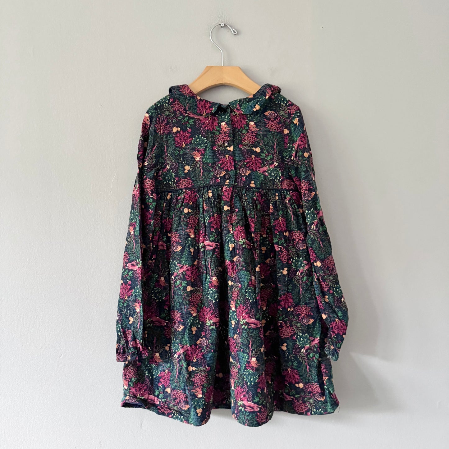 The Prairie / Forest x animal dress / 6-7Y