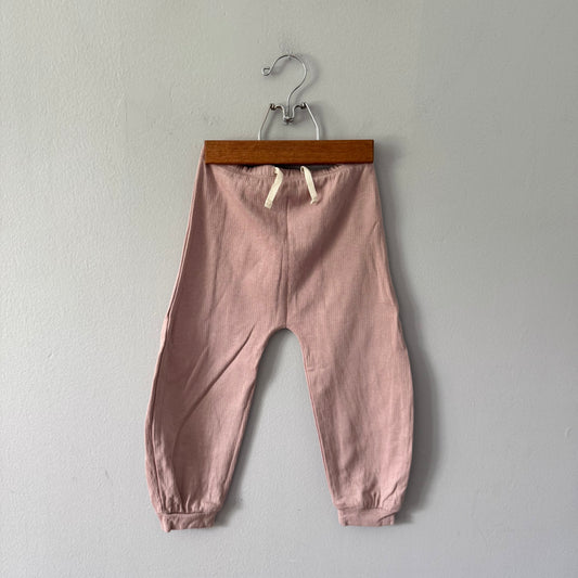 Quincy Mae / Smokey pink harem pants / 4-5Y
