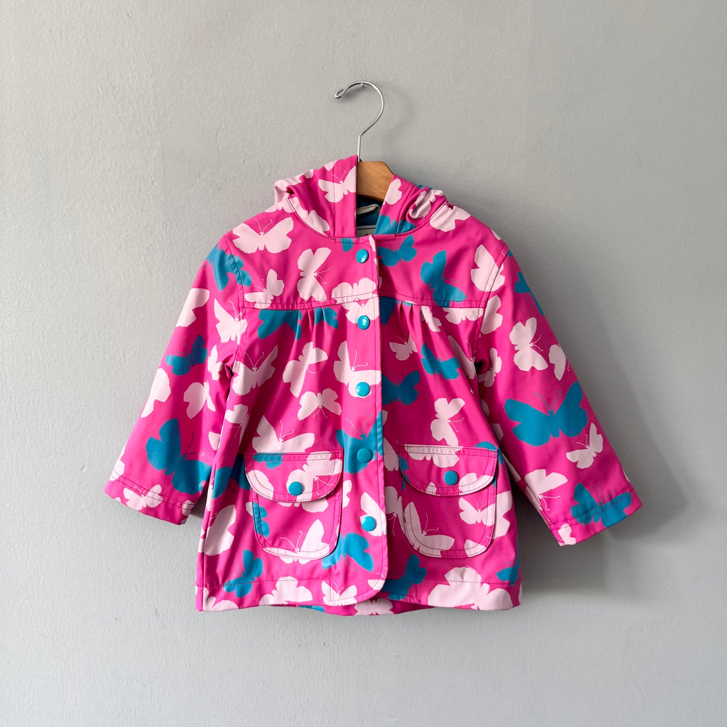 Hatley / Imperméable rose papillon / 2 ans